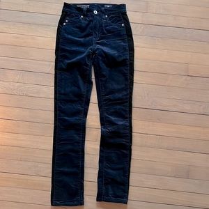 AG Velvet Tuxedo Pants (Style: The Mari Tuxedo Stripr)